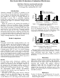 Cover page: How Goals Affect Evaluations of Animation Effectiveness