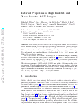 Cover page: Infrared Properties of High Redshift and X-ray Selected AGN Samples