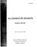 Cover page: ACCELERATOR DIVISION ANNUAL REPORT, JAN-DEC. 1975