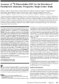 Cover page: Accuracy of <sup>18</sup>F-Fluorocholine PET for the Detection of Parathyroid Adenomas: Prospective Single-Center Study.