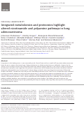 Cover page: Integrated metabolomics and proteomics highlight altered nicotinamide and polyamine pathways in lung adenocarcinoma