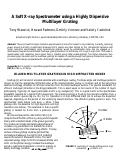 Cover page: A Soft X-ray Spectrometer using a Highly Dispersive Multilayer Grating