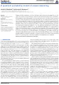 Cover page: A Quantum Probability Model of Causal Reasoning