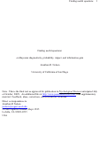 Cover page: Finding useful questions: On Bayesian diagnosticity, probability, impact, and information gain