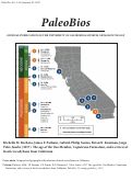 Cover page: The age of the Oso Member, Capistrano Formation, and a review of fossil crocodylians from California