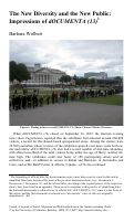 Cover page: The New Diversity and the New Public: Impressions of dOCUMENTA (13)