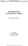 Cover page: Nudibranch Systematic Index, second edition
