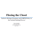 Cover page: Fleeing the Closet: Inclusive Refugee Programs and LGBTQ Policy in the Asylum Seeking Process