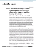 Cover page: A probabilistic computational framework for the prediction of corrosion-induced cracking in large structures