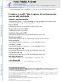 Cover page: Prevalence of Anal HPV Infection Among HIV-Positive Men Who Have Sex With Men in India