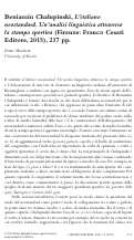 Cover page: Beniamin Chalupinski, "L’italiano neostandard. Un’analisi linguistica attraverso la stampa sportiva" (2015)