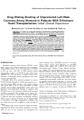 Cover page: Drug‐eluting stenting of unprotected left main coronary artery stenosis in patients with orthotopic heart transplantation: Initial clinical experience