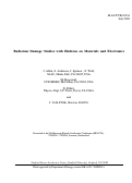 Cover page of Radiation Damage Studies with Hadrons on Materials and Electronics