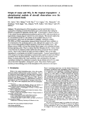 Cover page: Origin of ozone and NOx in the tropical troposphere: A photochemical analysis of aircraft observations over the South Atlantic basin