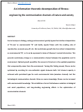 Cover page: An Information Theoretic Decomposition of Fitness: Engineering the Communication Channels of Nature and Society