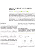 Cover page: Rapid one-pot synthesis of pyrrole-appended isocorroles