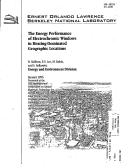 Cover page: The Energy Performance of Electrochromic Windows in Heating-Dominated Geographic Locations