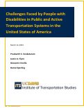 Cover page of Challenges Faced by People with Disabilities in Public and Active Transportation Systems in the United States of America