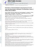 Cover page: Biomarkers of mineral metabolism and progression of aortic valve and mitral annular calcification: The Multi-Ethnic Study of Atherosclerosis