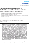 Cover page: An Estimation of Radiobiological Parameters for Head-and-Neck Cancer Cells and the Clinical Implications