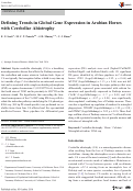 Cover page: Defining Trends in Global Gene Expression in Arabian Horses with Cerebellar Abiotrophy