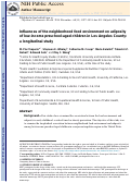 Cover page: Influences of the neighbourhood food environment on adiposity of low-income preschool-aged children in Los Angeles County: a longitudinal study