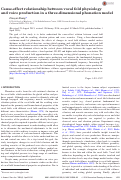 Cover page: Cause-effect relationship between vocal fold physiology and voice production in a three-dimensional phonation model