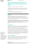 Cover page: Suprasellar Germinoma Presenting with Slipped Capital Femoral Epiphysis: Case Report