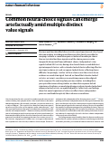 Cover page: Common neural choice signals can emerge artefactually amid multiple distinct value signals.