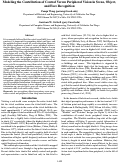 Cover page: Modeling the Contribution of Central Versus Peripheral Vision in Scene, Object,and Face Recognition