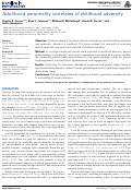 Cover page: Adulthood personality correlates of childhood adversity