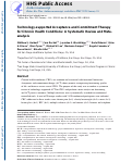 Cover page: Technology-supported Acceptance and Commitment Therapy for chronic health conditions: A systematic review and meta-analysis