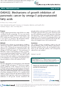 Cover page: OA04.02. Mechanisms of growth inhibition of pancreatic cancer by omega-3 polyunsaturated fatty acids