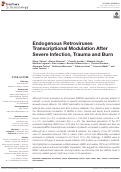 Cover page: Endogenous Retroviruses Transcriptional Modulation After Severe Infection, Trauma and Burn