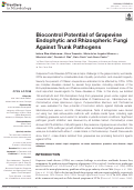 Cover page: Biocontrol Potential of Grapevine Endophytic and Rhizospheric Fungi Against Trunk Pathogens