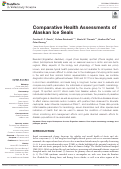 Cover page: Comparative Health Assessments of Alaskan Ice Seals