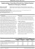 Cover page: Implementing a Team-Based Fourth-Year Medical Student Rotation in Emergency Medicine