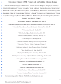 Cover page of Toward a Climate OSSE Framework for Satellite Mission Design