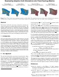 Cover page: Resampling Adaptive Cloth Simulations onto Fixed-Topology Meshes