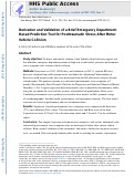 Cover page: Derivation and Validation of a Brief Emergency Department-Based Prediction Tool for Posttraumatic Stress After Motor Vehicle Collision.