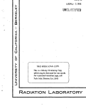 Cover page: RADIOCHEMICAL AND SPECTROMETER STUDIES OF SEVERAL NEUTRON-DEFICIENT ZIRCONIUM ISOTOPES AND THEIR DECAY PRODUCTS