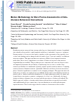 Cover page: A Markov approach for increasing precision in the assessment of data-intensive behavioral interventions