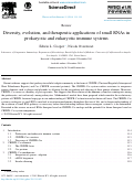Cover page: Diversity, evolution, and therapeutic applications of small RNAs in prokaryotic and eukaryotic immune systems