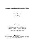 Cover page: California's Public School Accountability System