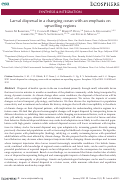 Cover page: Larval dispersal in a changing ocean with an emphasis on upwelling regions