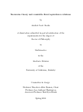 Cover page: Recursion theory and countable Borel equivalence relations