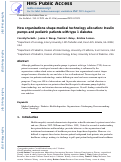 Cover page: How organizations shape medical technology allocation: Insulin pumps and pediatric patients with type 1 diabetes