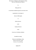 Cover page: The Paradox of Regulatory Development in China: The Case of the Electricity Industry