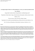 Cover page of Assessing the Impact of Sharrows on Bicyclist Behavior