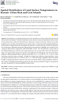 Cover page: Spatial Distribution of Land Surface Temperatures in Kuwait: Urban Heat and Cool Islands.